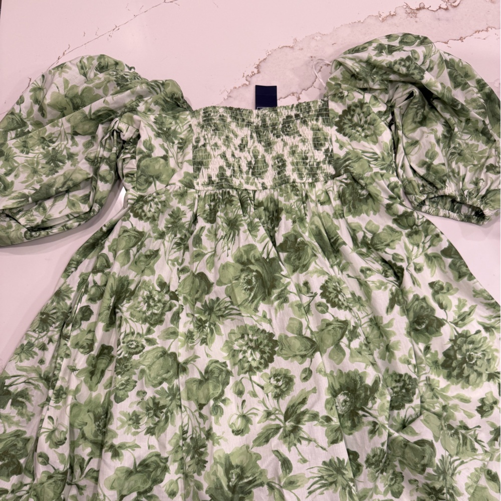 Abercrombie & Fitch Green Floral Mini Dress - Picture 4 of 5